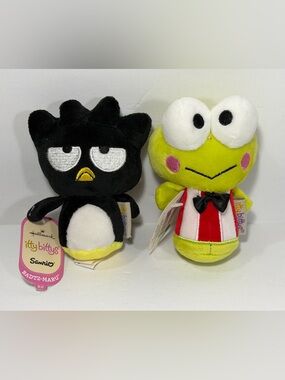 Keroppi and Badtz-Maru Sanrio Hallmark Itty Bitty Plush Bundle Set NEW Lot